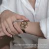 Medieval Style Watch Women'S French Light Luxury Niche Black Gold Sugar Cube Retro Small Brown Watch Decorative Women'S Watch