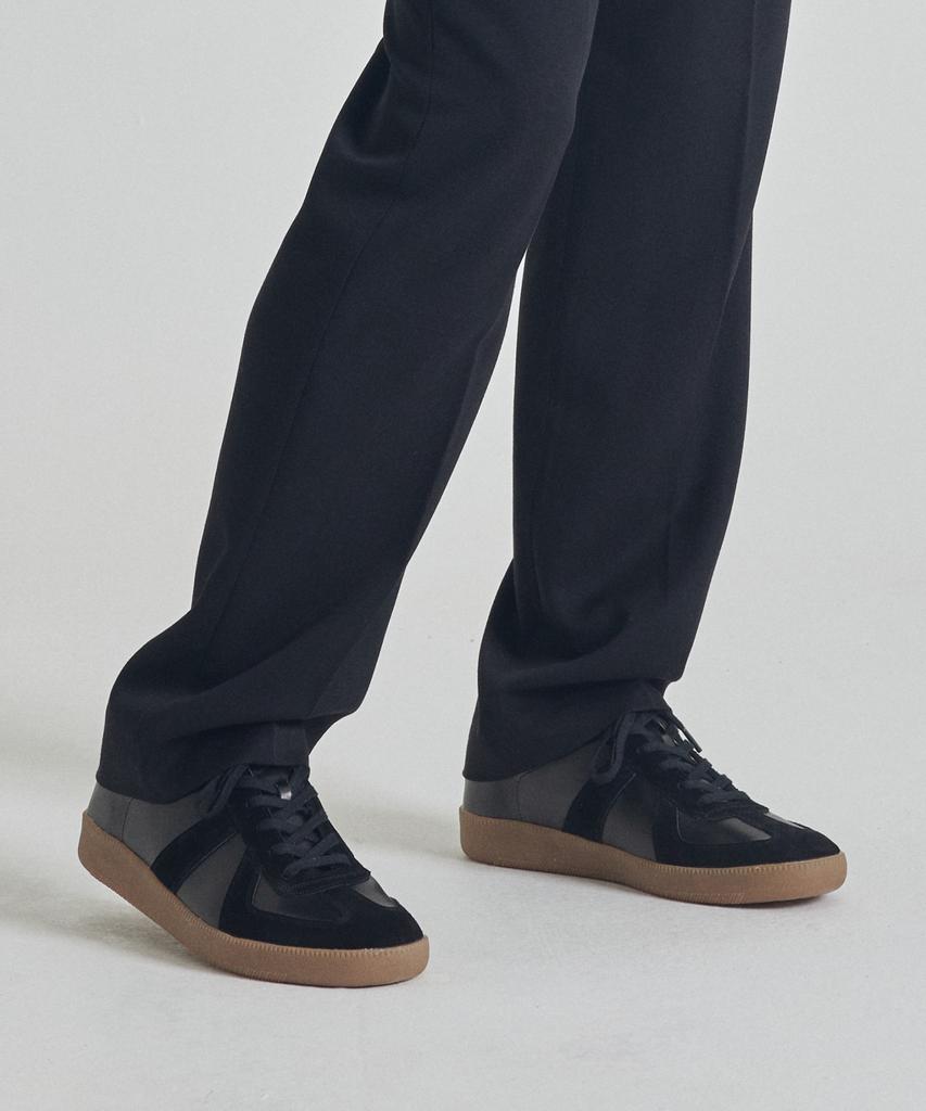Analog Mood Essen Leather Outsole German Army Sneakers (Black)