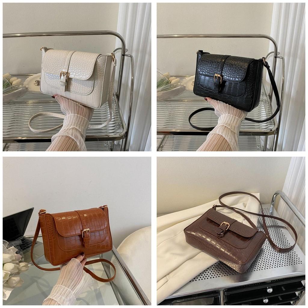 Womens Crossbody Trendy Shoulder Bag With Solid Color Design For Streetwear