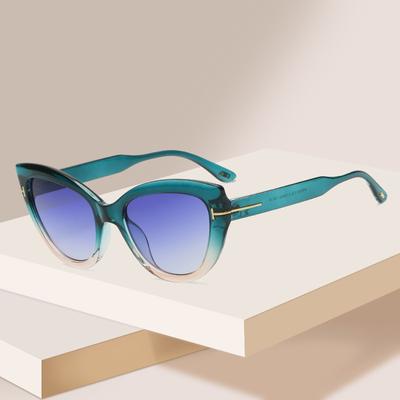 New Fashion Cat Eye Sunglasses Women Gradients Lens Frame Leopard Brand Designer Luxury Vintage Sun Glasses UV4