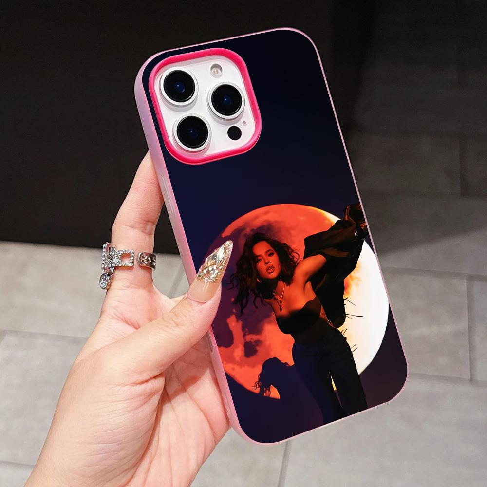 

Fashion Becky G Jelly Double layer Rose Red Mobile Phone Case for iPhone 17 16 15 14 13 12 11 Air Pro Max Plus Protective iPhone 14 Pro Max