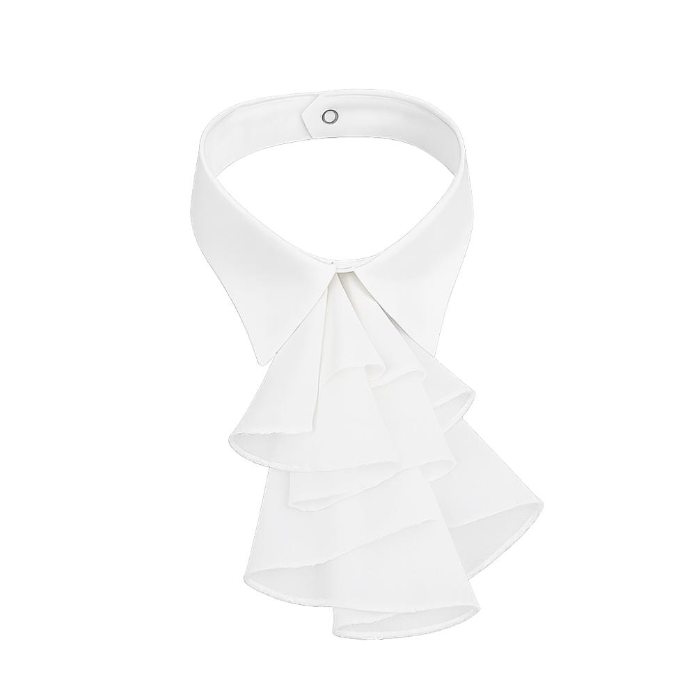 Elegant False Collar Multi-Layer Design Detachable Shirt Collar Necktie Front Ruffled Style Detachable Collar