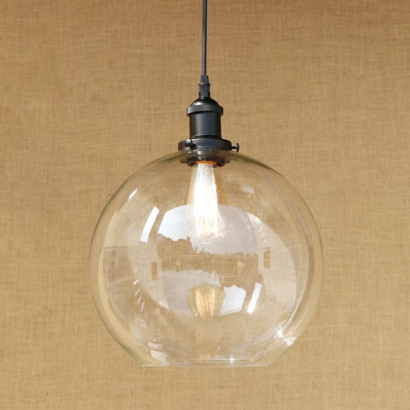 Modern 3 Sizes Spherical Glass Shade Pendant Lamp Led Edison Bulb Light Fixture For Kitchen At Affordable S Free Real Reviews With Photos Joom - Glass Pendant Lights With Edison Bulbs