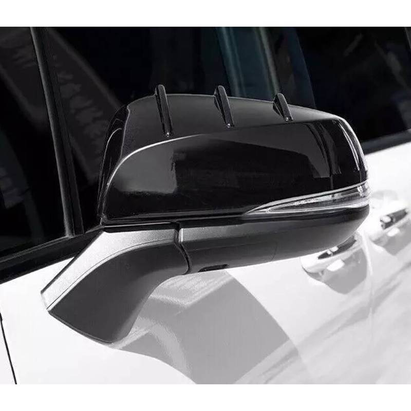 1 Pair Left & Right Side Rear-view Mirror Covers Trims Black ABS Fit for Toyota Sienna