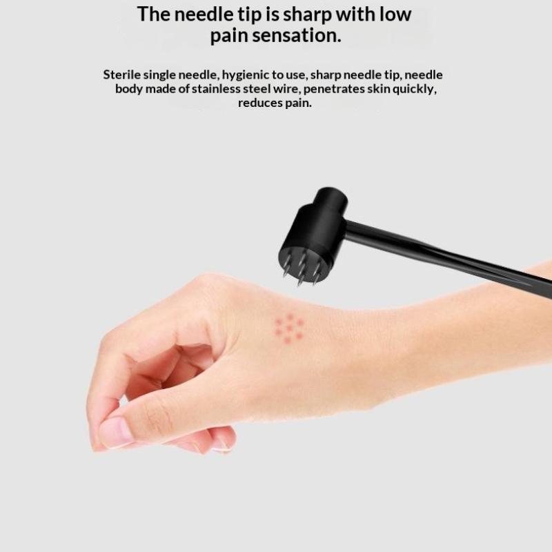 13Pcs Skin Needle 1+12 Heads Set Sterile Seven-Star Dermal Needle Individual Packaging For Skin Care Acupuncture Therapy