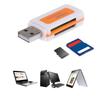4 in 1 Mini USB 2.0 Card Reader Universal USB TF SD Card Reader Memory Card Reader Adapter for TF SD MS M2 PC Laptop Accessories