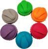 6 Pack Multicolor Silicone Can Lids with Snap Clasp Universal Soda, Beer, and Beverage Can Covers, Reusable Sealing Caps for Standard Drink Cans,