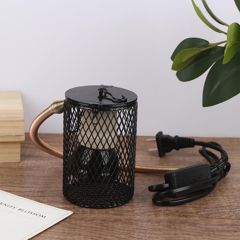 E27 Pet Heating Lamp With Anti-Scalding Lampshade For Turtle Snake Lizard Infrared Ceramic Emitter Heat Light 25/50/75/100W
