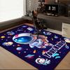 1PC Custom Name Space Adventure Journey Theme Floor Mat Ideal for Living Room, Game Rooms, Office, Bedroom Floor Mat Playful Design