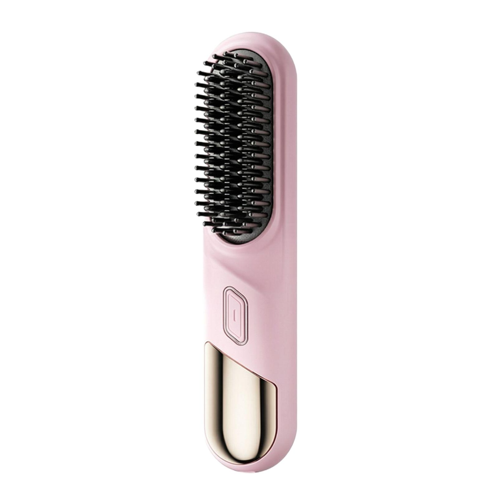 

Brush Pro, портативная выпрямляющая щетка Numoya - GoBrush Pro, с USB-подзарядкой и 4 температурными режимами, для женщин всех типов волос One Size розовый