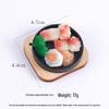 3D Teppanyaki Steak and Sushi Keychain - Japanese Food Toy Bag Charm