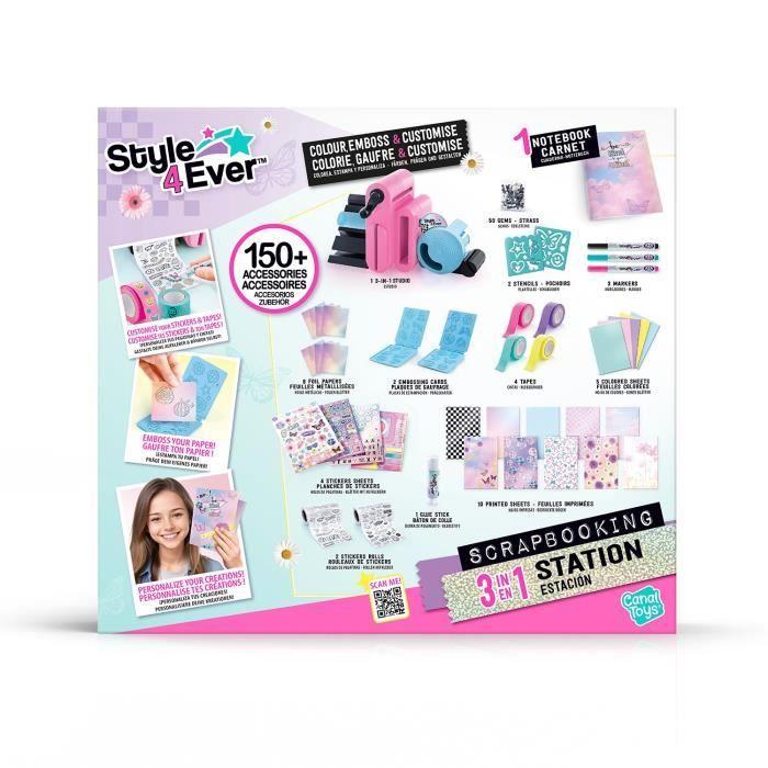 Canal Toys Studio De Scrapbooking 3 En 1 Style 4 Ever - Personnalise Carnets Et Déco