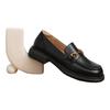 SENDA Women's Loafers, Flat British Style Slip-On Shoes for Commuting, Ladies Leather Shoes