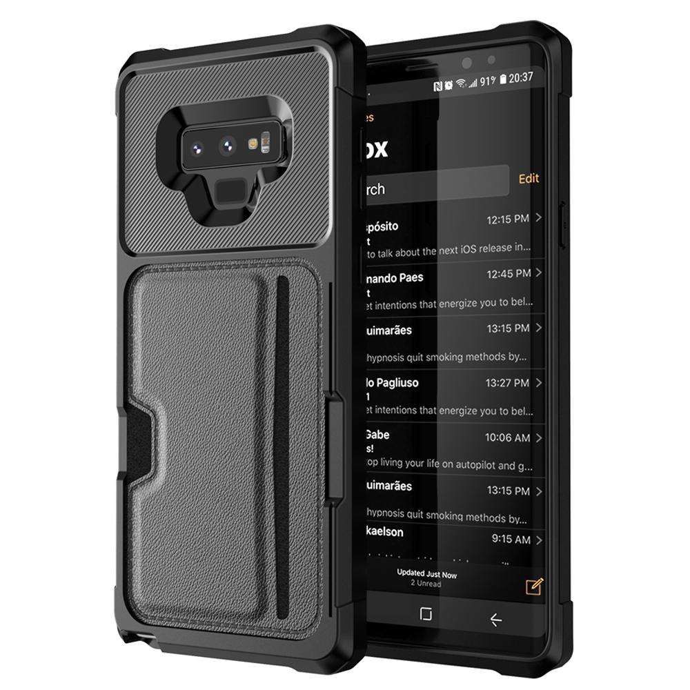 For Samsung Galaxy Note 9 10 20 Ultra Pro Plus Case Luxury PU Leather Built-in Card Holder ShockProof Back Cover