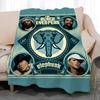 popular band Black Eyed Peas Throw Soft Coral Fleece Blanket 310gsm Fluffy Warm Throw for Sofa Bed Couch Bedroom Decor