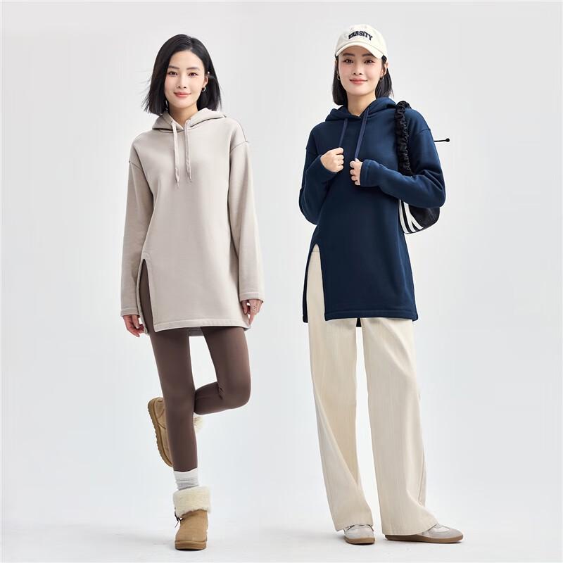 Giordano Women's Plush Lined Hooded Fleece Jacket