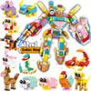 2025 Little Mingxing Sx52124 Educational Animal Building Block Set for Kids