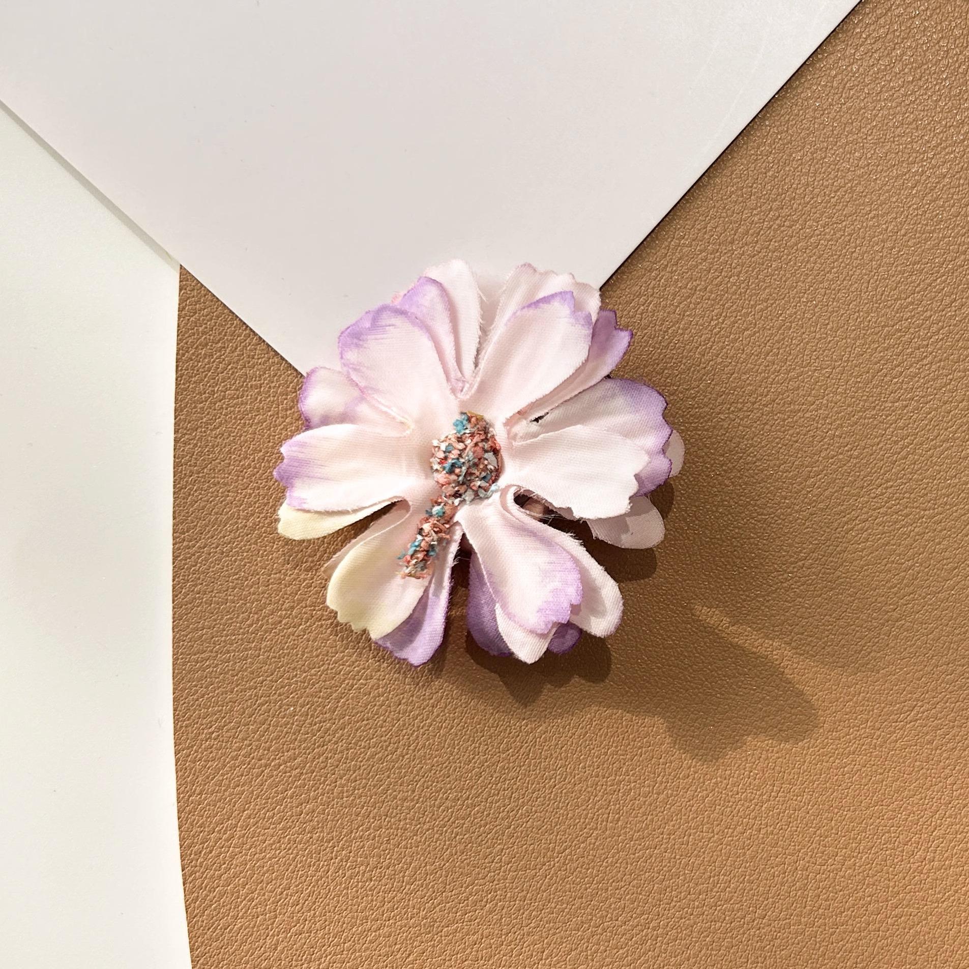

Hanfu Silk Flower Star Language Hair Clip Headwear Female Accessories Photography Side Headflower светло-фиолетовый