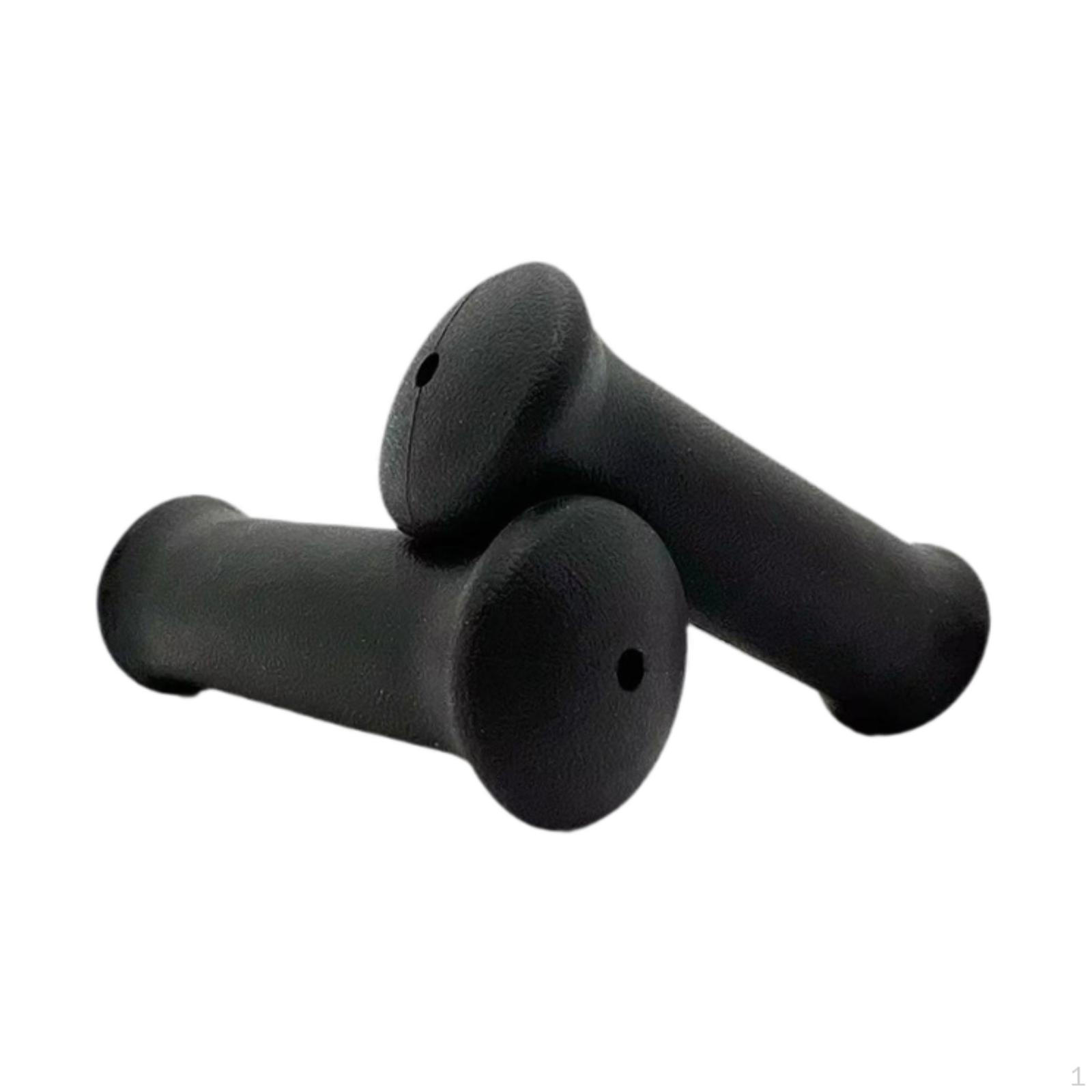 

2 штуки Велосипедные ручки на руль, Детские ручки Нескользящие Легкие Простая установка Руль чёрный