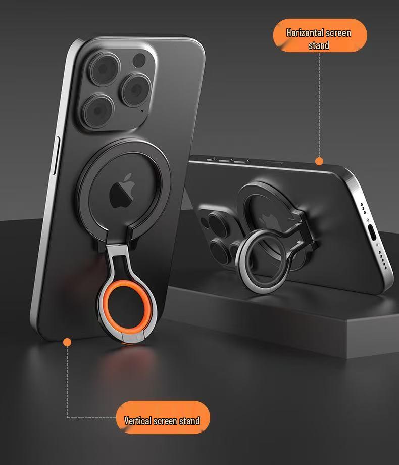MagSafe Magnetic Phone Holder: Multifunctional Metal Stand with Strong Magnetic Adsorption and Portable Design.