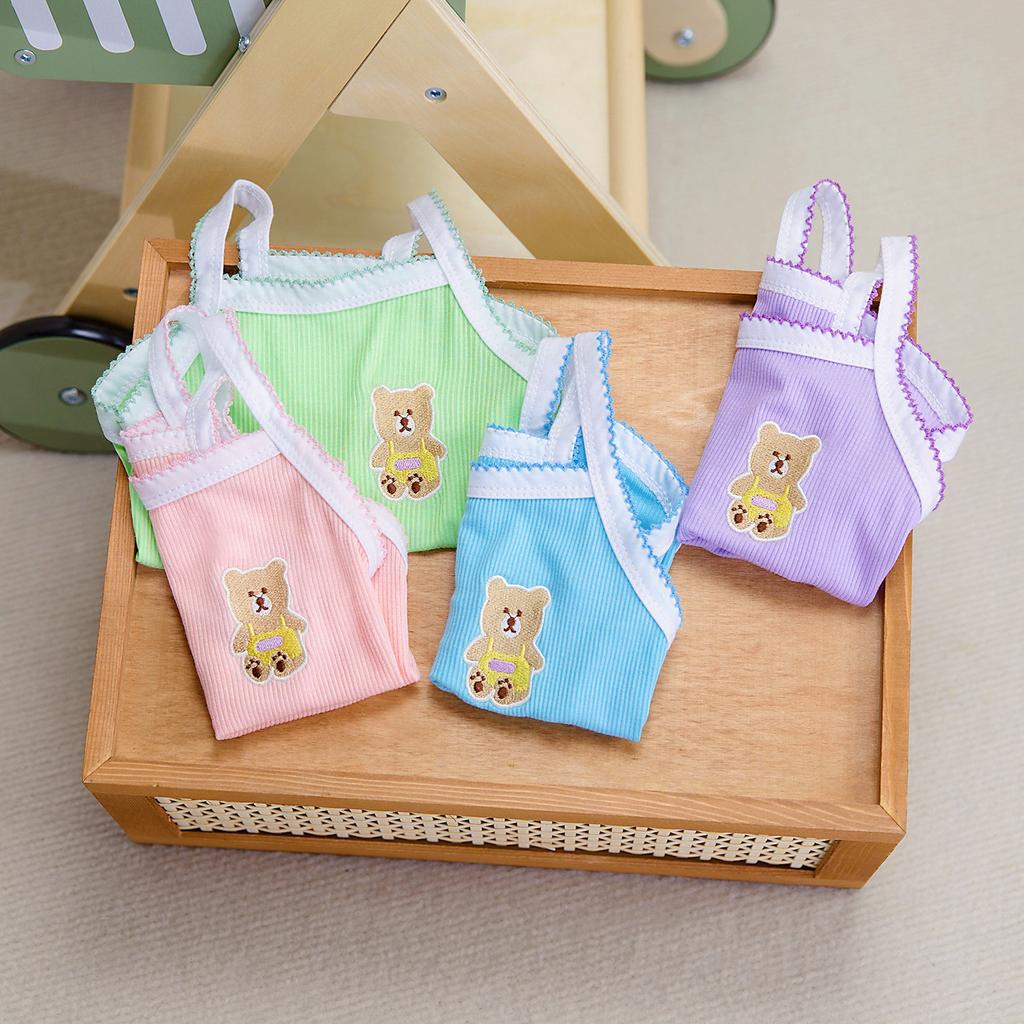 New Dog Clothes Pet 2025 Embroidered Bear Suspender Spring and Summer Pomeranian Teddy Macaron Series Clothing