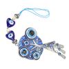 Evil Eye Pendant Coloured Glaze Alloy Exquisite Elegant Style Bring Good Luck Benediction Evil Eye Car Hanging Ornament