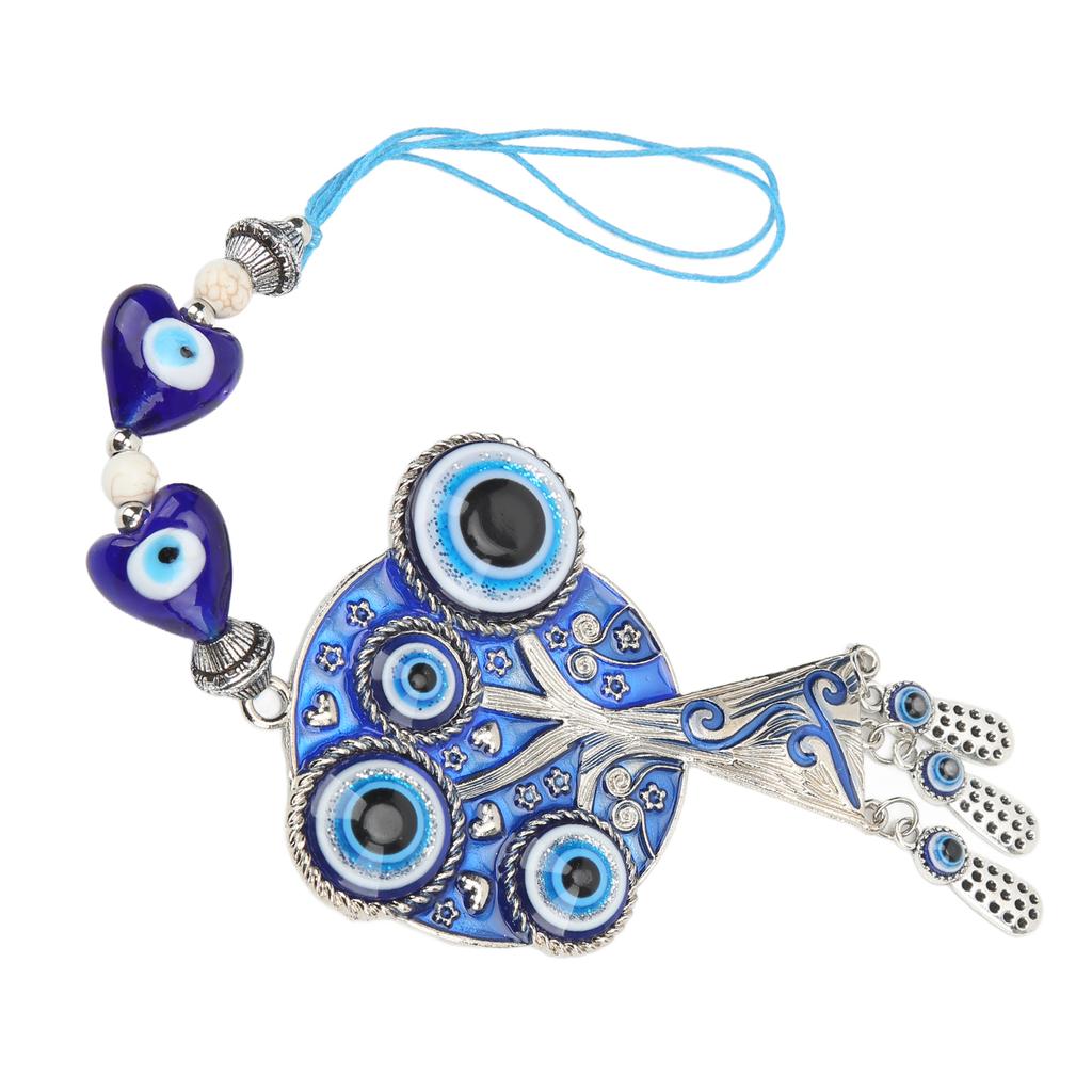 Evil Eye Pendant Coloured Glaze Alloy Exquisite Elegant Style Bring Good Luck Benediction Evil Eye Car Hanging Ornament