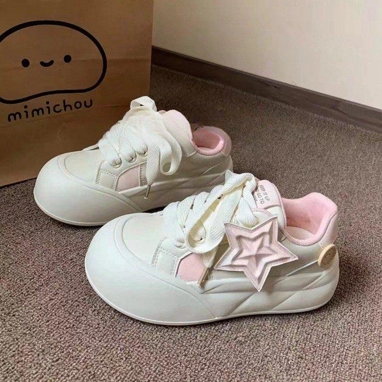 Zhao Ruth niche board shoes women's summer new milk fufu little white shoes versatile casual shoes women's round head
