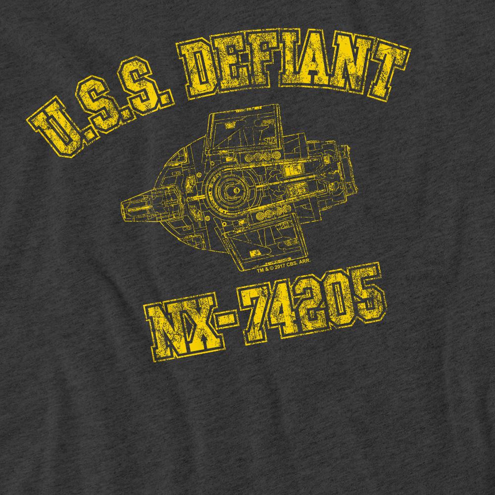 Star Trek Unisex Adult Defiant Athletic T-Shirt