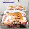 Amane Misa Death Note Pattern Bedding,Quilt Set Quilt Cover Pillowcase Home Birthday Gift (1 * duvet cover + 2 * pillowcase, without core)