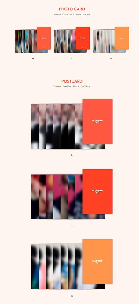 ENHYPEN Mini Albüm 3 MANIFESTO DAY 1 Vol. - (Rastgele Sürüm)