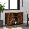 Vidaxl Cabinet, Smoked Oak, 100X35X70 Cm, Wood-Based Material