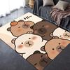 2026 NEW Capybara Carpet Rug for Living Room Bedroom Home Sofa Decoration,Kids Play Non-slip Floor Mat