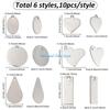 HX6F Stainless Steel Jewelry Pendant Charms In Multiple Shapes For Necklace Crafting