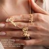 EMANCO Personalized Custom Multiple Name Necklace Stainless Steel Botanical Flower Necklaces Mother's Day Jewelry Gift
