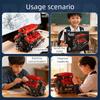 Set di Blocchi di Costruzione Modello Motore V8 Tecnico con Motore Elettrico Mattoncini Assemblabili Giocattoli Regali di Compleanno per Bambini Ragazzi Decorazione da Scrivania Giocattolo