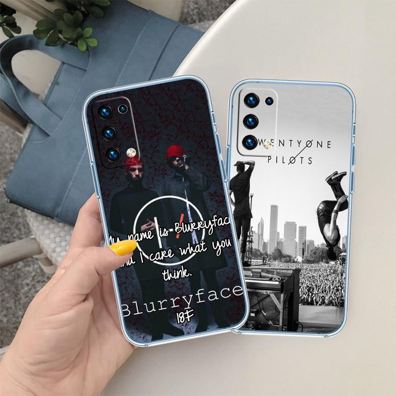 T-Twenty O-One P-Pilots Transparent Phone Case for Samsung Galaxy A04 A04S A14 A23 A34 A54 M23 M33 M52 M53