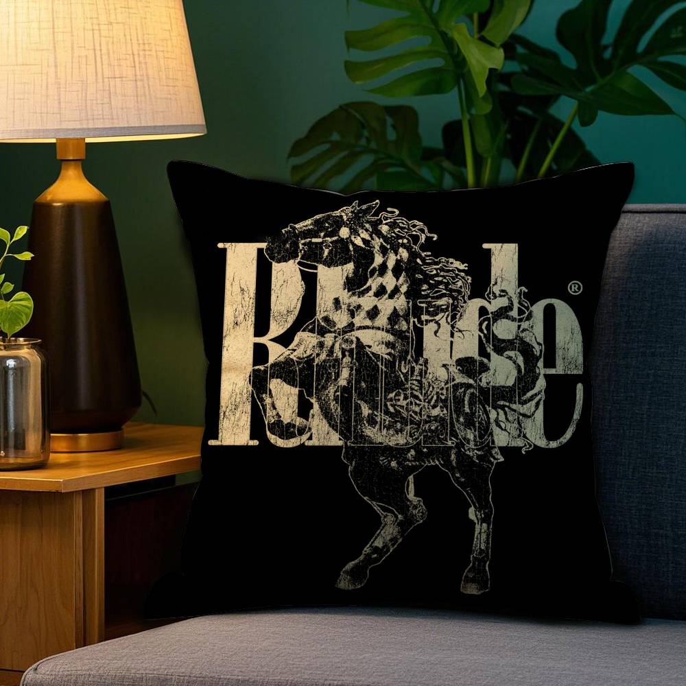 Fashion Brand R_Rhudes Pillow Case Plush Fabric Soft Double Sided Print Sofa Cushion Cover Throw Pillow Covers