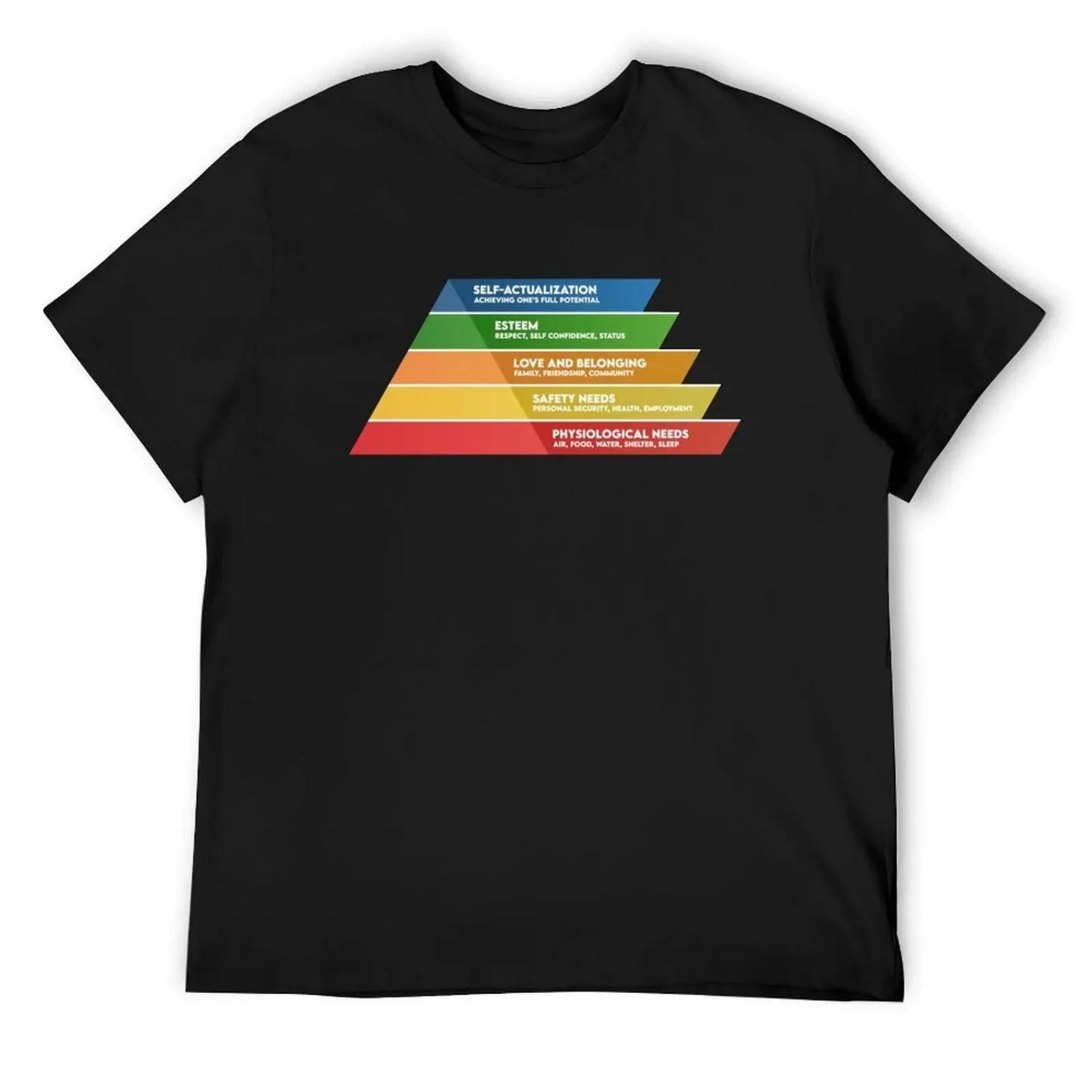 Maslow s Hierarchy Of Needs T-Shirt street wear new edition T-shirts oversize t shirt men S