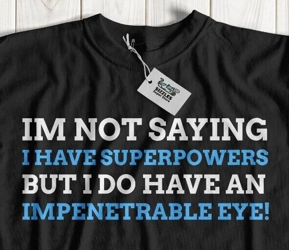 Unisex Funny Glass Eye T-Shirt Eye Surgery Gifts Glaucoma Cancer Removal S