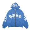 European and American New For Women Street Hoodie Foam Zipper European and American Hooded Sweater