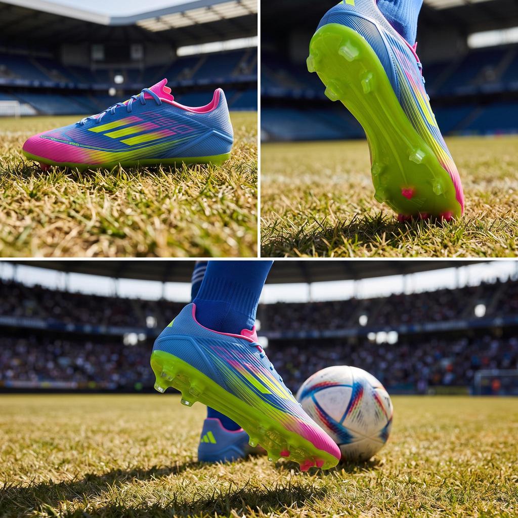 adidas Adizero F50 League FG MG Celestial Victory Pack Unisex Sneakers Blue Blue-Fusion Lucid-Lemon IE1290