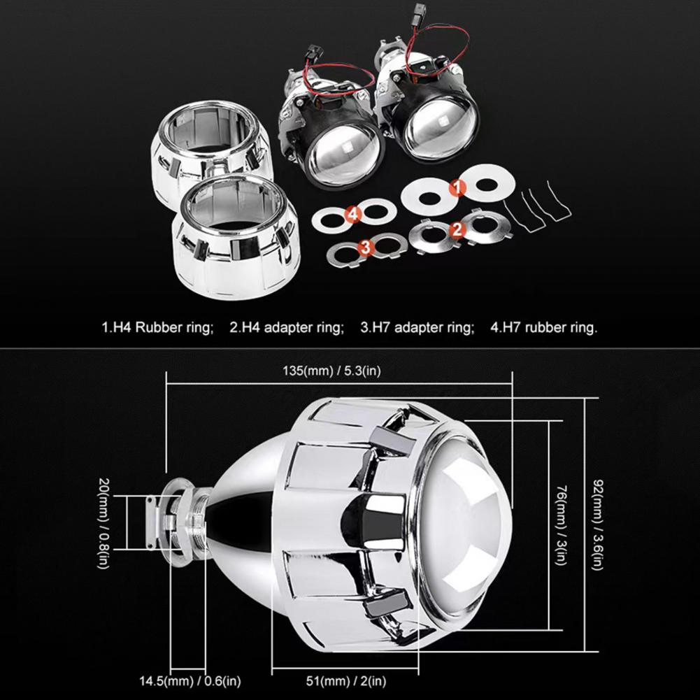 Hochwertiges Antiblockiermotorlicht Hohe Lumen LED Auto Frontscheinwerfer Superhell Hitzebeständig Autoteile für Einfach