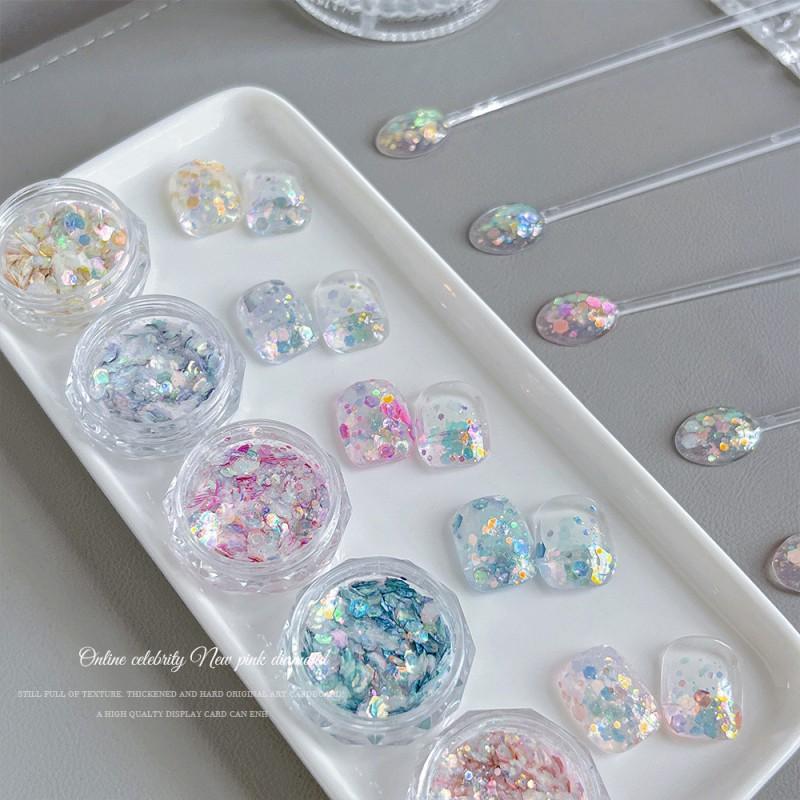 Ins Style Nail Art Glitter Sequins Set DIY Manicure Decorations