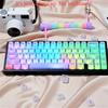 115-key Fog Transparent Keycap PC Transparent Keycap MDA Suitable for MX Switch 60/84/98/108 Mechanical Keyboard Replacement Cap