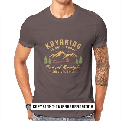 Kayaking Is Not A Hobby Its A Post Kayak Kayaking Mens TShirt Black Top TShirts Design Special Men Tees