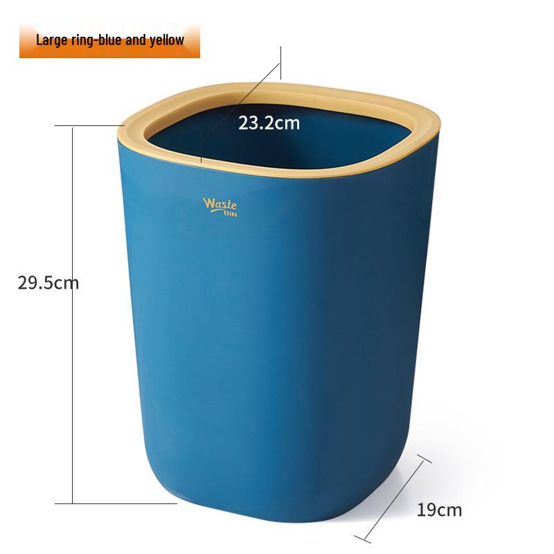 Press-Type Large Capacity Trash Can for Home - Bedroom, Living Room, Kitchen, Bathroom