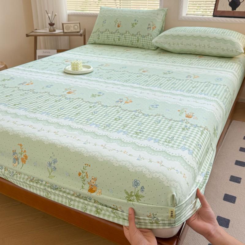 Thickened Cotton Bed Skirt Single Piece Dorm Student Mattress Protector All Season Use