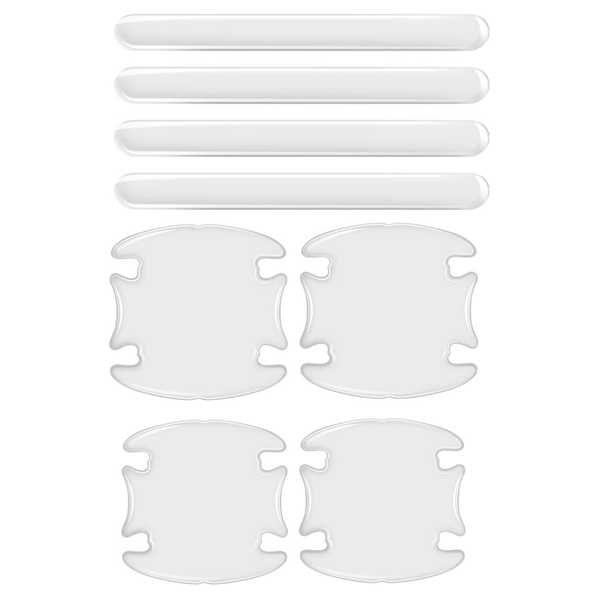 

YFFSFDC Защита ручек автомобильных дверей, 4+4 шт. наклейки, защита ручек дверей, дверные ручки