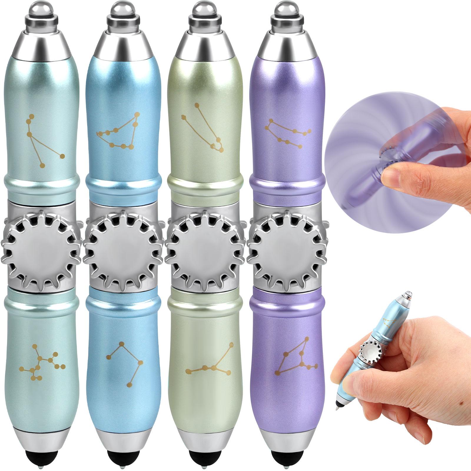 

4Pcs Fidget Pen Multi-Function Spinning Pen Stress Reducer Pens For Spinning армия зеленый